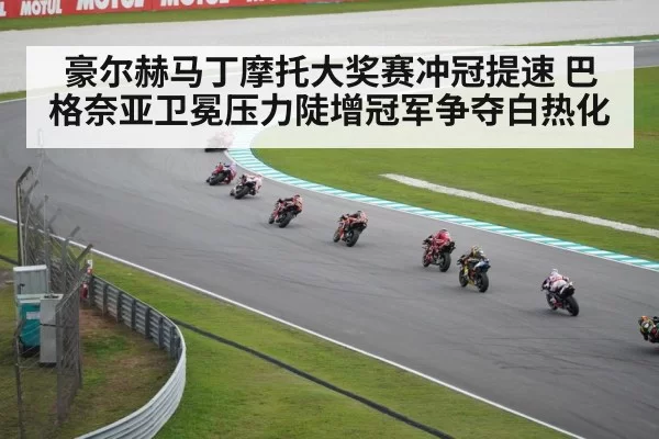 豪尔赫马丁摩托大奖赛冲冠提速 巴格奈亚卫冕压力陡增冠军争夺白热化